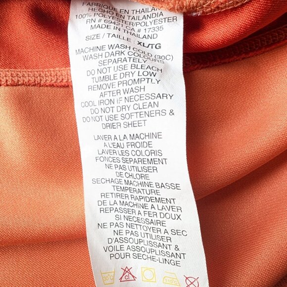 Reebok Women’s XL Orange Activewear Top Moisture-Wicking - Picture 5 of 10